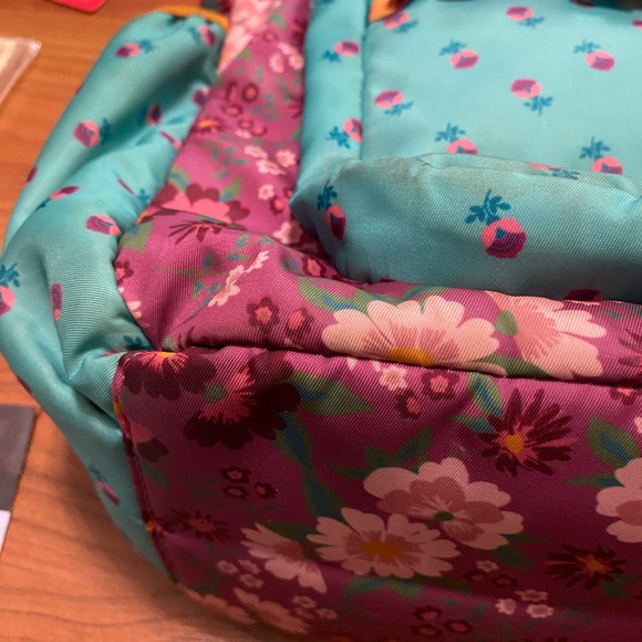 MATILDA JANE Pack Up Backpack Purple Floral School Travel Kids Girls Zip Pockets - Picture 3 of 15